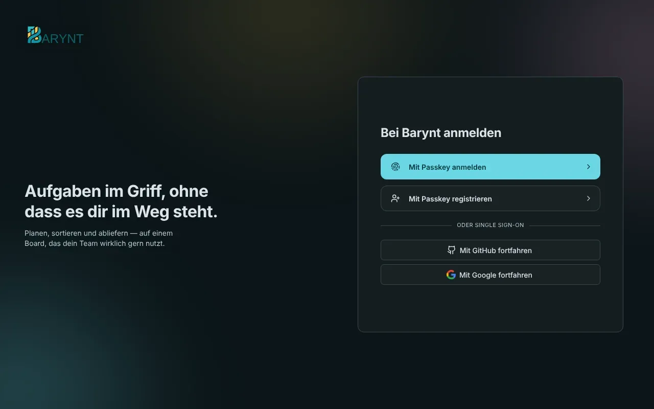Die Anmeldeseite mit Firmen-Login